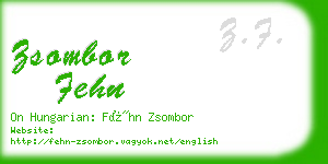 zsombor fehn business card